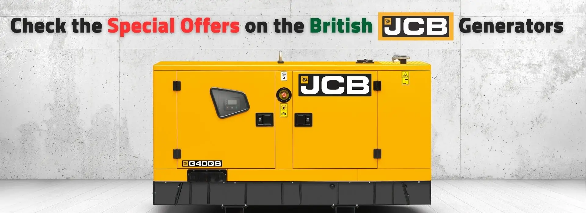 عروض خاصة على مولّدات جي سي بي